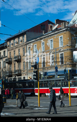 Des scènes de rue à Sofia Bulgarie Banque D'Images