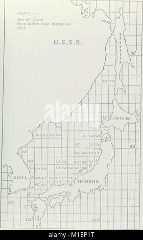 Un atlas des mesures de transparence au disque de Secchi et Forel-Ule codes couleurs pour les océans du monde. (1970) (20318180006) Banque D'Images