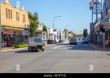 Le centre-ville de Cessnock Cessnock, est une ville de la région de New South Wales, Australie Banque D'Images