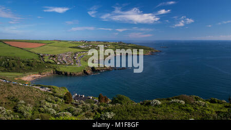 Vue d'Bovisand Bay près de Plymouth UK. Banque D'Images