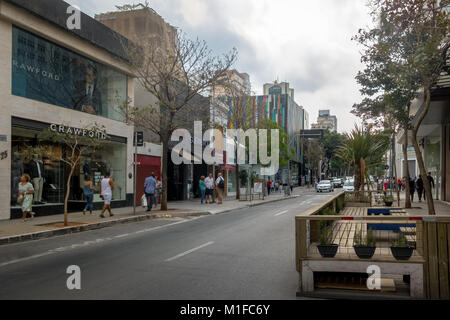 Oscar Freire, une rue commerçante de fantaisie - São Paulo, Brésil Banque D'Images