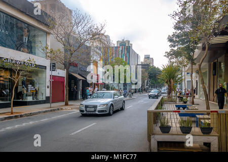 Oscar Freire, une rue commerçante de fantaisie - São Paulo, Brésil Banque D'Images