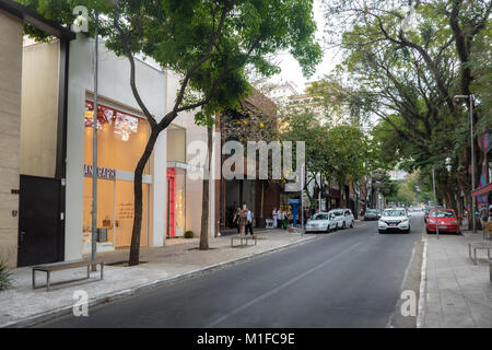 Oscar Freire, une rue commerçante de fantaisie - São Paulo, Brésil Banque D'Images