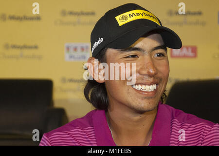 Kuala Lumpur, Malaisie. 30Th Jan, 2018. Gavin Green vu pendant la conférence de presse 2018 Championnat du Portugal : Madère au Saujana Golf & Country Club.Maybank Championship 2018 aura lieu le 1er au 4 février 2018 au Saujana Golf & Country Club, Shah Alam Malaisie. Credit : Faris Hadziq/SOPA/ZUMA/Alamy Fil Live News Banque D'Images