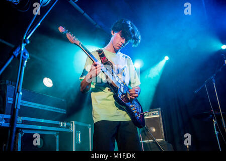 Manchester, UK. 29 janvier 2018. Sean Martin, Josh Higgins, Arran O'Connell et Carl Dillon de la nuit Cafe effectuer à l'Academy 3 à Manchester 29/01/2018 Credit : Gary Mather/Alamy Live News Banque D'Images