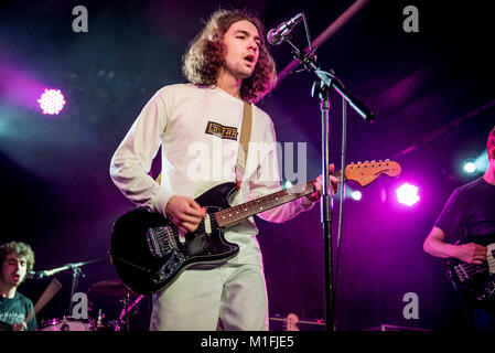 Manchester, UK. 29 janvier 2018. Sean Martin, Josh Higgins, Arran O'Connell et Carl Dillon de la nuit Cafe effectuer à l'Academy 3 à Manchester 29/01/2018 Credit : Gary Mather/Alamy Live News Banque D'Images