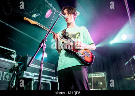 Manchester, UK. 29 janvier 2018. Sean Martin, Josh Higgins, Arran O'Connell et Carl Dillon de la nuit Cafe effectuer à l'Academy 3 à Manchester 29/01/2018 Credit : Gary Mather/Alamy Live News Banque D'Images