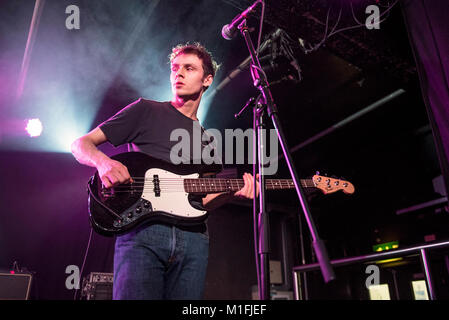 Manchester, UK. 29 janvier 2018. Sean Martin, Josh Higgins, Arran O'Connell et Carl Dillon de la nuit Cafe effectuer à l'Academy 3 à Manchester 29/01/2018 Credit : Gary Mather/Alamy Live News Banque D'Images