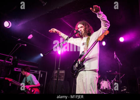 Manchester, UK. 29 janvier 2018. Sean Martin, Josh Higgins, Arran O'Connell et Carl Dillon de la nuit Cafe effectuer à l'Academy 3 à Manchester 29/01/2018 Credit : Gary Mather/Alamy Live News Banque D'Images