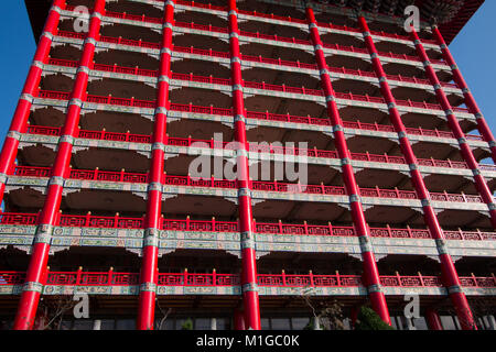 Taipei, 7 février 2017 : Grand Hotel, l'un des monuments les plus connus de Taipei, est représenté sur le 7 février 2017. Banque D'Images