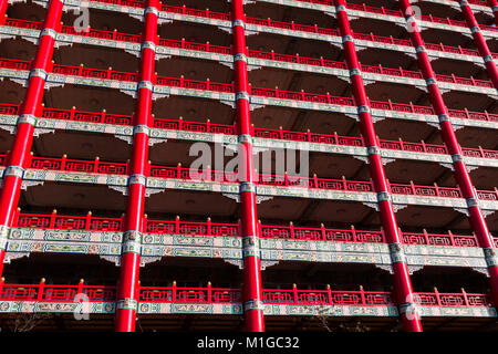 Taipei, 7 février 2017 : Grand Hotel, l'un des monuments les plus connus de Taipei, est représenté sur le 7 février 2017. Banque D'Images