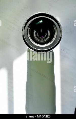 Les objectifs DSLR grand-angle et téléobjectif zooms Banque D'Images