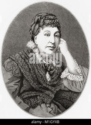 Amantine Aurore Lucile Dupin, 1804 -1876, alias George Sand. La romancière et mémorialiste. De Ward et verrouiller l'illustre l'histoire du monde, publié c.1882. Banque D'Images