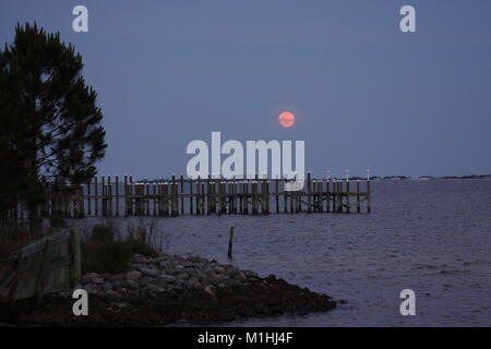 Crépuscule sur le golfe du Mexique Banque D'Images