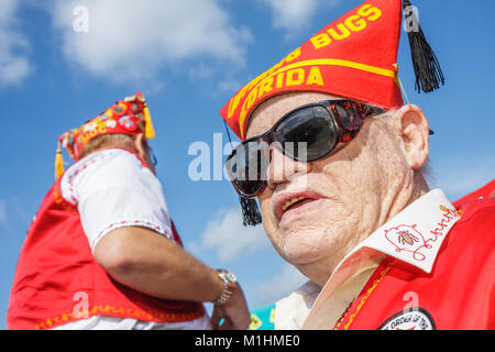 Miami Florida,Homestead,Rodeo Parade,participant,événement communautaire,tradition,aînés citoyens âgés pensionnés retraités personnes âgées,ad Banque D'Images