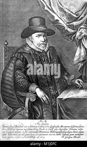 JOHN SPEED (1551/2 - 1629) Anglais cartrographer Banque D'Images