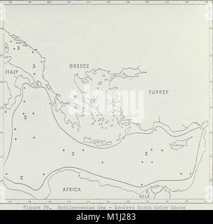 Un atlas des mesures de transparence au disque de Secchi et Forel-Ule codes couleurs pour les océans du monde. (1970) (20350593401) Banque D'Images