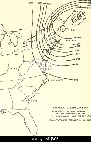 Cette étude de 1977 analyse les changements dans la morphologie des plages sur Plum Island, Massachusetts, sur de courtes périodes en été et en hiver. Il met l'accent sur les processus dynamiques qui influencent l'érosion côtière, le mouvement des sédiments et les changements de rivage. Banque D'Images