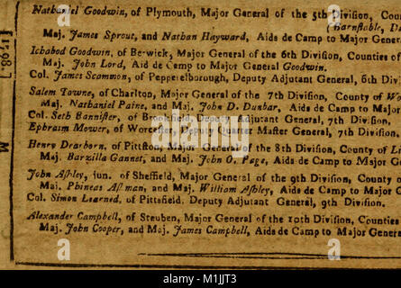 Une poche almanack, pour l'année, calculé pour l'utilisation de l'état d'Massachusetts-Bay (1798) (14778756134) Banque D'Images