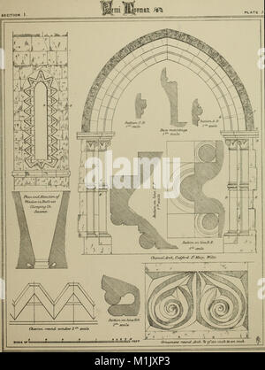 Une analyse de l'architecture gothique. Illustré par une série de plus de sept cent exemples de portes, fenêtres, moulures, toits, des arches, des croix, des panneaux, des contreforts, sièges, écrans, etc., et (14597004130) Banque D'Images