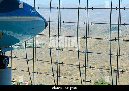 L'Armée de l'air un avion depuis les années 1980, dans la Bibliothèque présidentielle Ronald Reagan, Simi Valley, Californie Banque D'Images