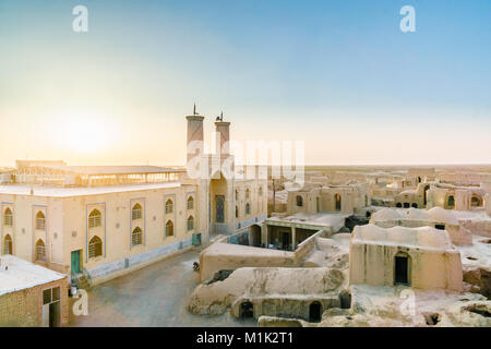 Ghoortan Citadelle par Varzaneh en Iran Banque D'Images