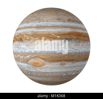 Planète Jupiter (éléments isolés de cette image fournie par la NASA) Banque D'Images