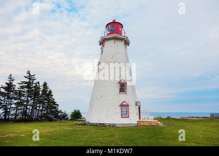 Panmure Head phare sur l'Île du Prince Édouard. Prince Edward Island, Canada. Banque D'Images