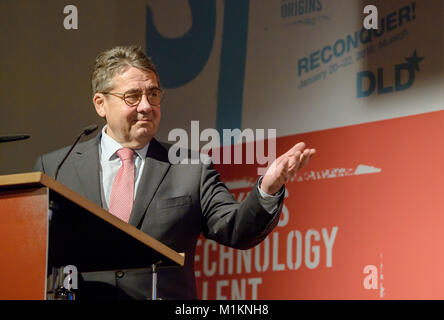 Un fichier photo de Sigmar Gabriel prises le 20 janvier 2018, à Munich, en Allemagne. Photo : Matthias Balk/dpa Banque D'Images