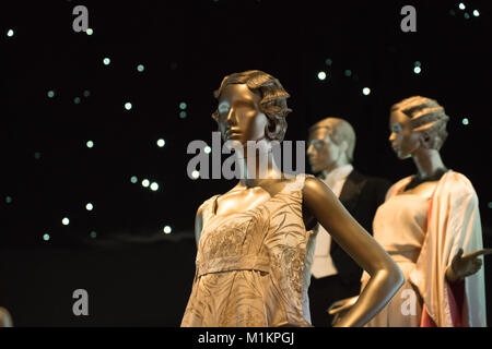 Londres, Royaume-Uni. Jan 31, 2018. Expositions du Paquebot : la vitesse et le style exposition au Victoria and Albert Museum de Londres. Date de la photo : le mercredi, 31 janvier 2018. Credit : Roger Garfield/Alamy Live News Banque D'Images