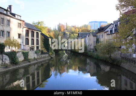 Grand-duché de Luxembourg, rivière, Malcolm Buckland Banque D'Images