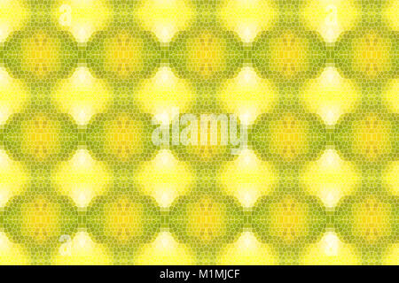 Ornement de la mosaïque de fond jaune et d'or Banque D'Images