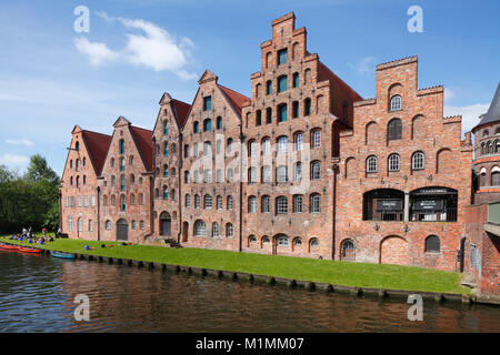 Les installations de stockage de sel historique, Lübeck, Schleswig-Holstein, Allemagne, Europe Banque D'Images