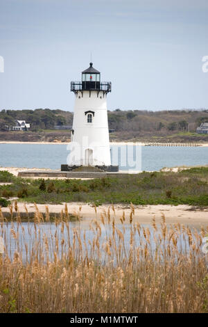 Edgartown la lumière. Falmouth, Massachusetts), le Cape Cod, USA Banque D'Images
