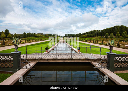 Vue sur le parc de Frederiksborg Banque D'Images