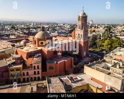 Templo de San Francisco, Queretaro, Mexique Banque D'Images