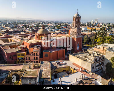 Templo de San Francisco, Queretaro, Mexique Banque D'Images