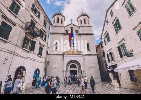 Saint Nicolas Eglise orthodoxe serbe dans Kotor Banque D'Images