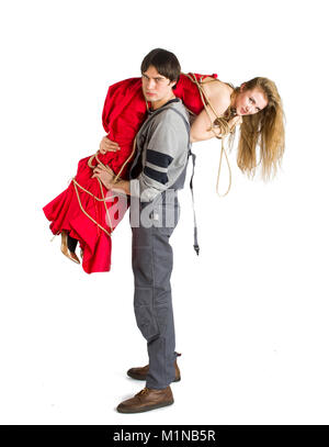 Concept de mesalliance et l'inégalité de match. Banque D'Images