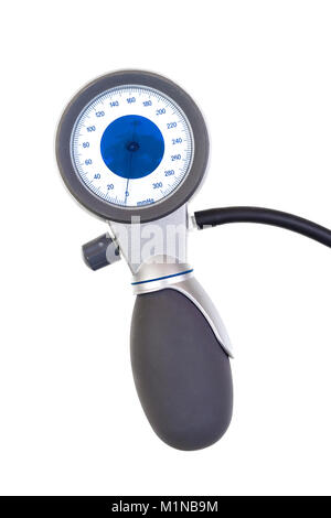 Composer un sphygmomanomètre télévision tonomètre se concentrer sur surveiller jusqu'voir Banque D'Images