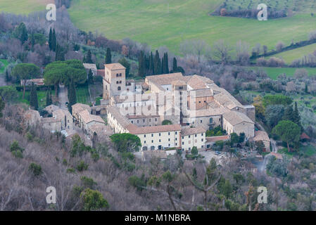 Fara in Sabina (Italie) - Le 'Ruderi di San Martino", ruines d'une ancienne abbaye, dans la province de Rieti à côté de l'abbaye de Farfa, Sabina, centre de l'Italie Banque D'Images