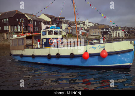 Le Ferry St Mawes 'May Queen' à Falmouth, Cornwall Banque D'Images