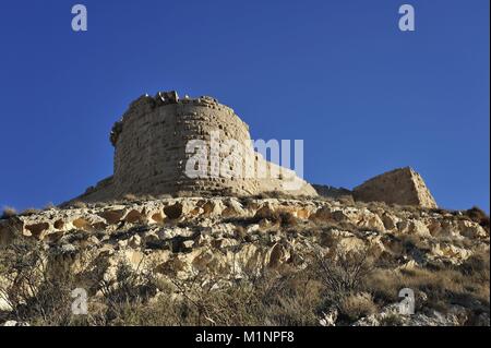 La Jordanie, le château de Shobak, 12e siècle château des Croisés dans le monde d'utilisation | Banque D'Images