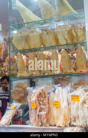 Hong Kong en vente de fruits de mer séchés Banque D'Images