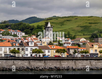 Ville de Horta, île de Faial, Açores, Portugal, Europe, Atlantique Banque D'Images