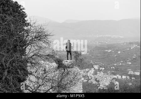 Fara in Sabina (Italie) - Le 'Ruderi di San Martino", ruines d'une ancienne abbaye, dans la province de Rieti à côté de l'abbaye de Farfa, Sabina, centre de l'Italie Banque D'Images