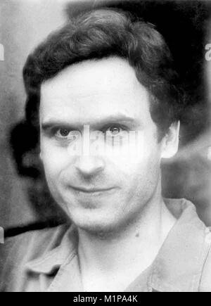 Theodore Robert Bundy (1946 - 1989) tueur en série américain, kidnappeur, violeur, voleur, et doom nocturnal qui ont agressé et tué de nombreuses jeunes femmes Banque D'Images