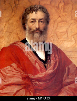 Frederick Leighton, Frederic Leighton, 1er baron Leighton, (1830 - 1896), connu sous le nom de Sir Frederic Leighton entre 1878 et 1896, peintre et sculpteur anglais Banque D'Images