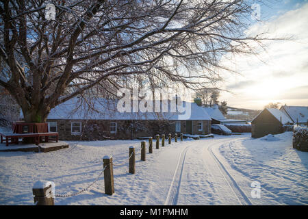 Un jour en hiver Moulin près de Pitlochry Perthshire en Écosse. Banque D'Images