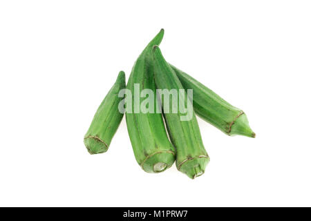 Le gombo est aussi appelé comme lady finger qui est sain de légumes asiatiques Banque D'Images